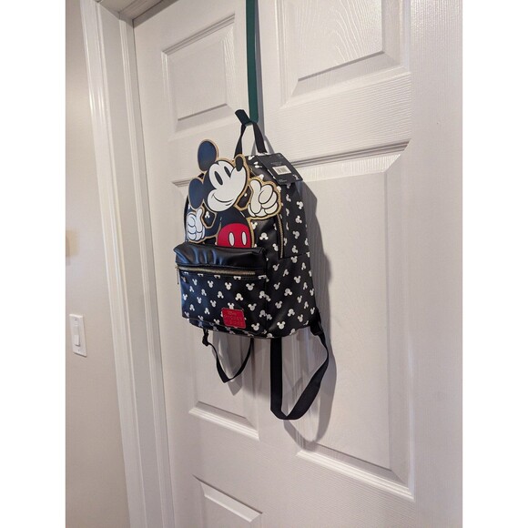 Disneycore Kawaii Mickey Mouse Mini Backpack Black White Polka Dot Bag‎ Disney main image 7